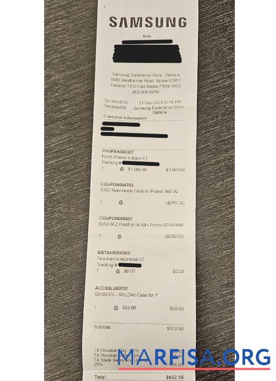 Printable Samsung electronics payment check download for verification